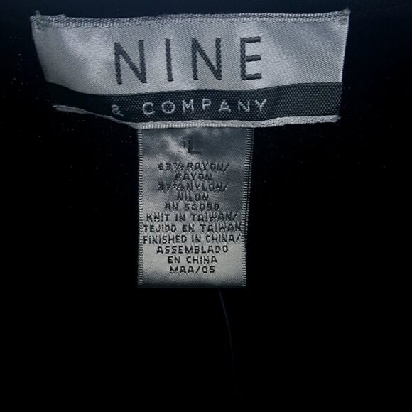 NINE & CO BLACK BELTED CARDIGAN SZ LARGE - Picture 11 of 13